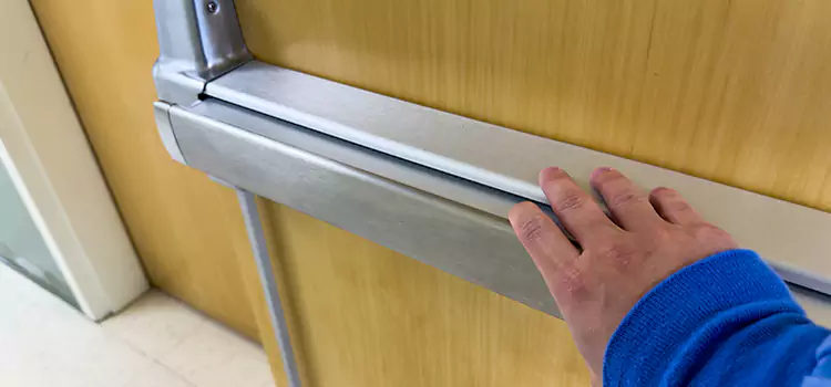 Installing a Push Bar on a Door Laredo